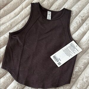 NWT Lululemon Softy Suedey Crewneck Cropped Tank Top 4